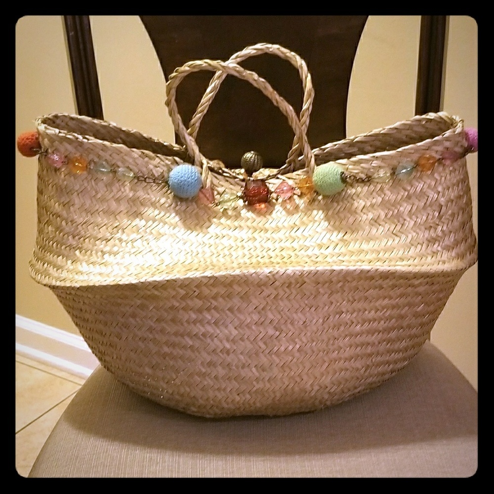 Naural straw bag